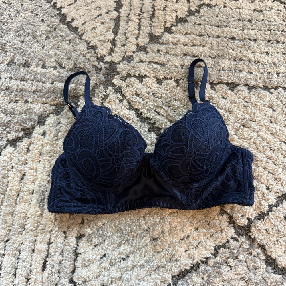 Aerie Navy Lace Bra